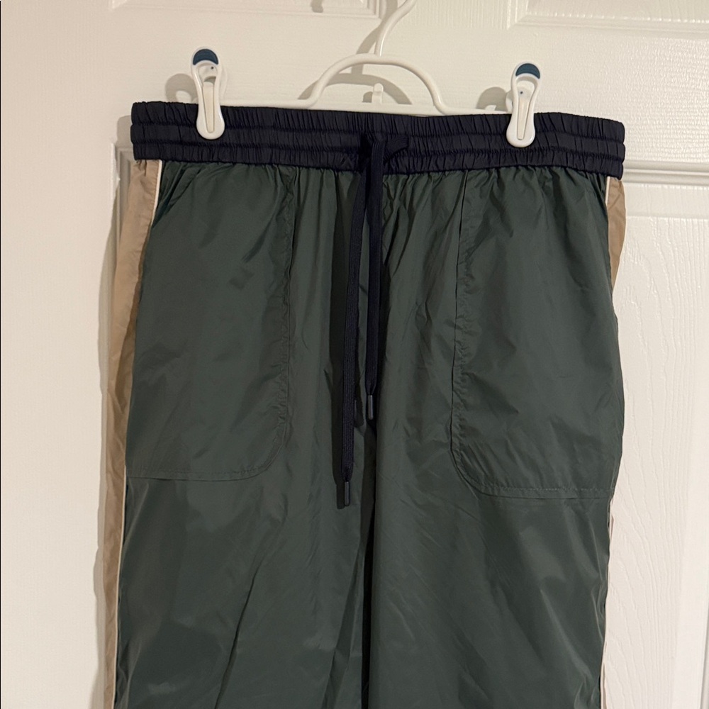Zara Green and Tan Track Pants